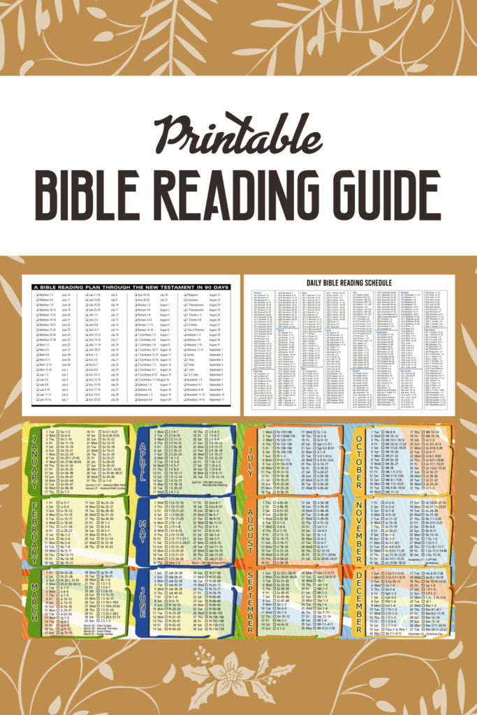 Bible Reading Chart Printable: Enhance Your Daily Devotional Practice ...