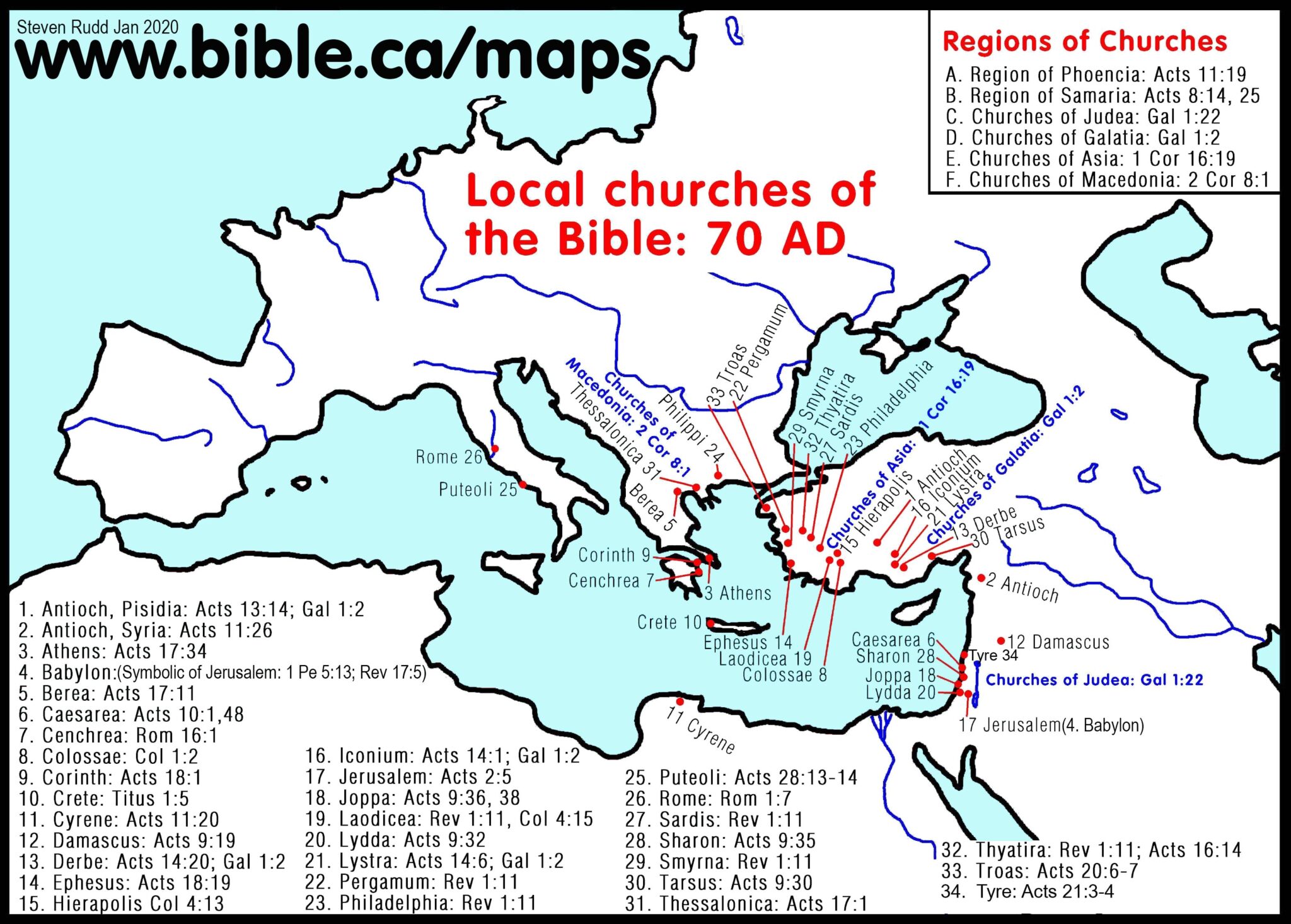 Printable Bible Maps: Enhance Your Understanding of the Scriptures ...