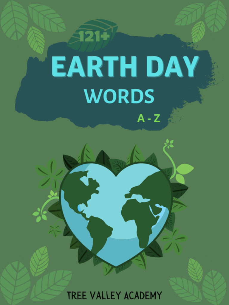 160 Earth Day Words From A To Z Tree Valley Academy