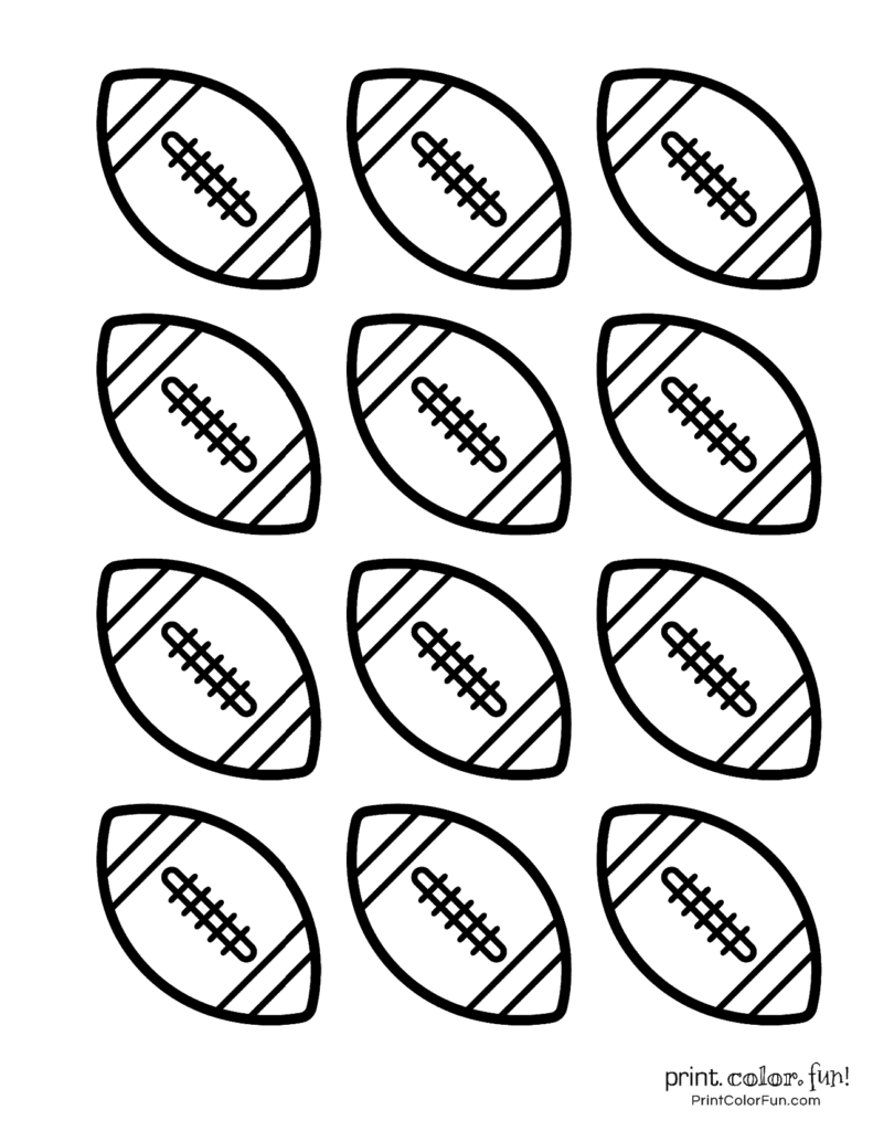 17 Free Football Coloring Pages Party Printables At PrintColorFun
