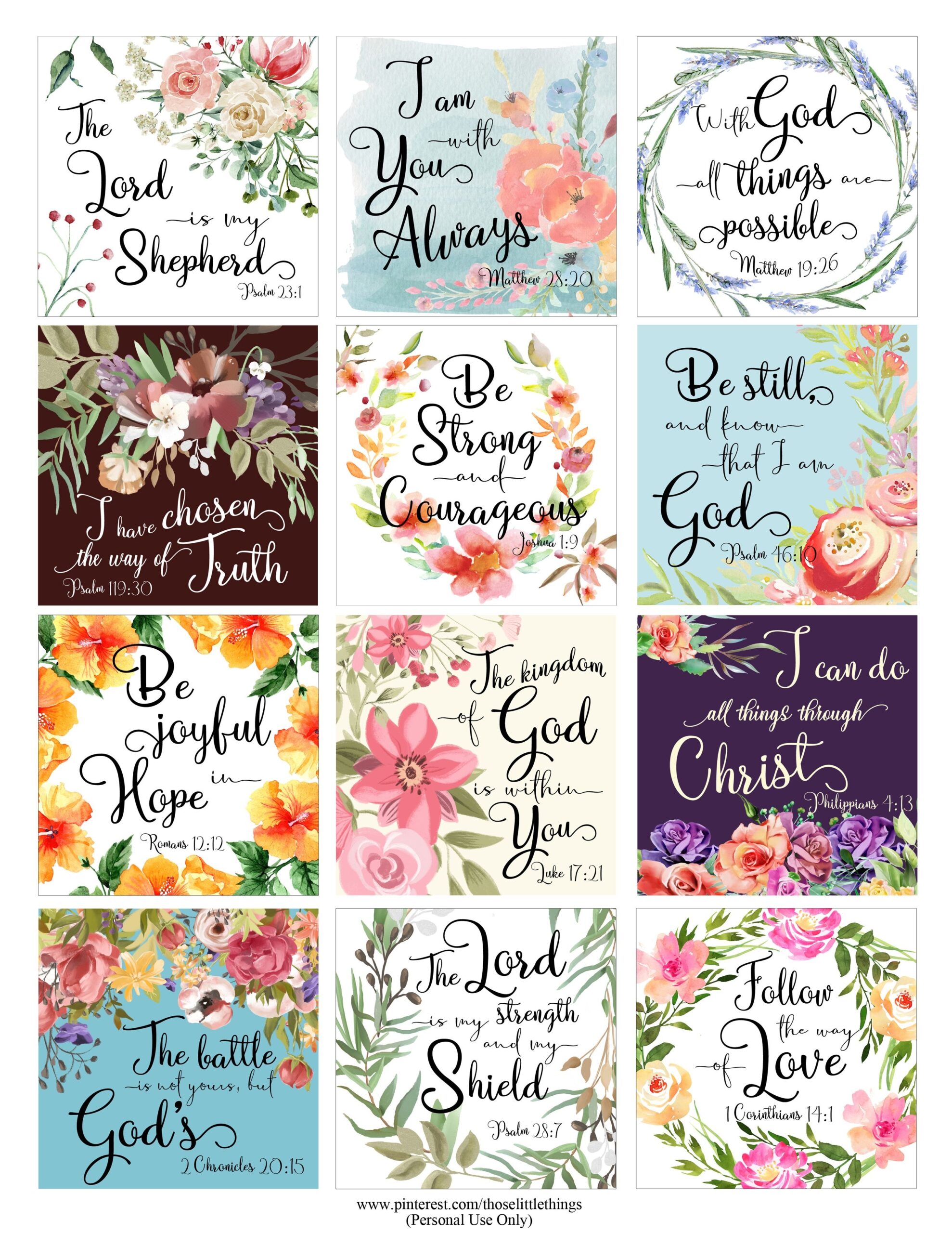 18 Completely Free Printable Bible Verses Artofit