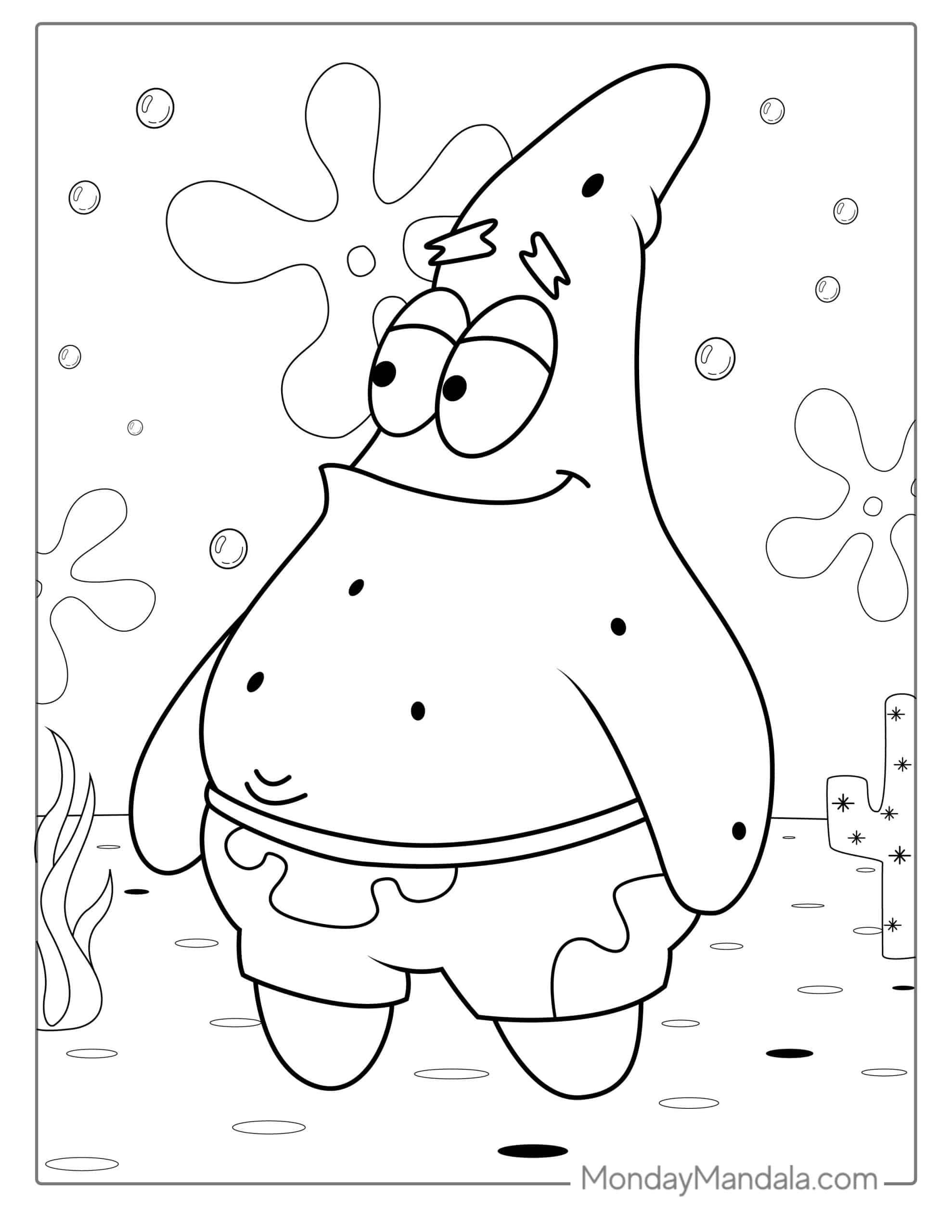 32 SpongeBob Coloring Pages Free PDF Printables Coloring Pages