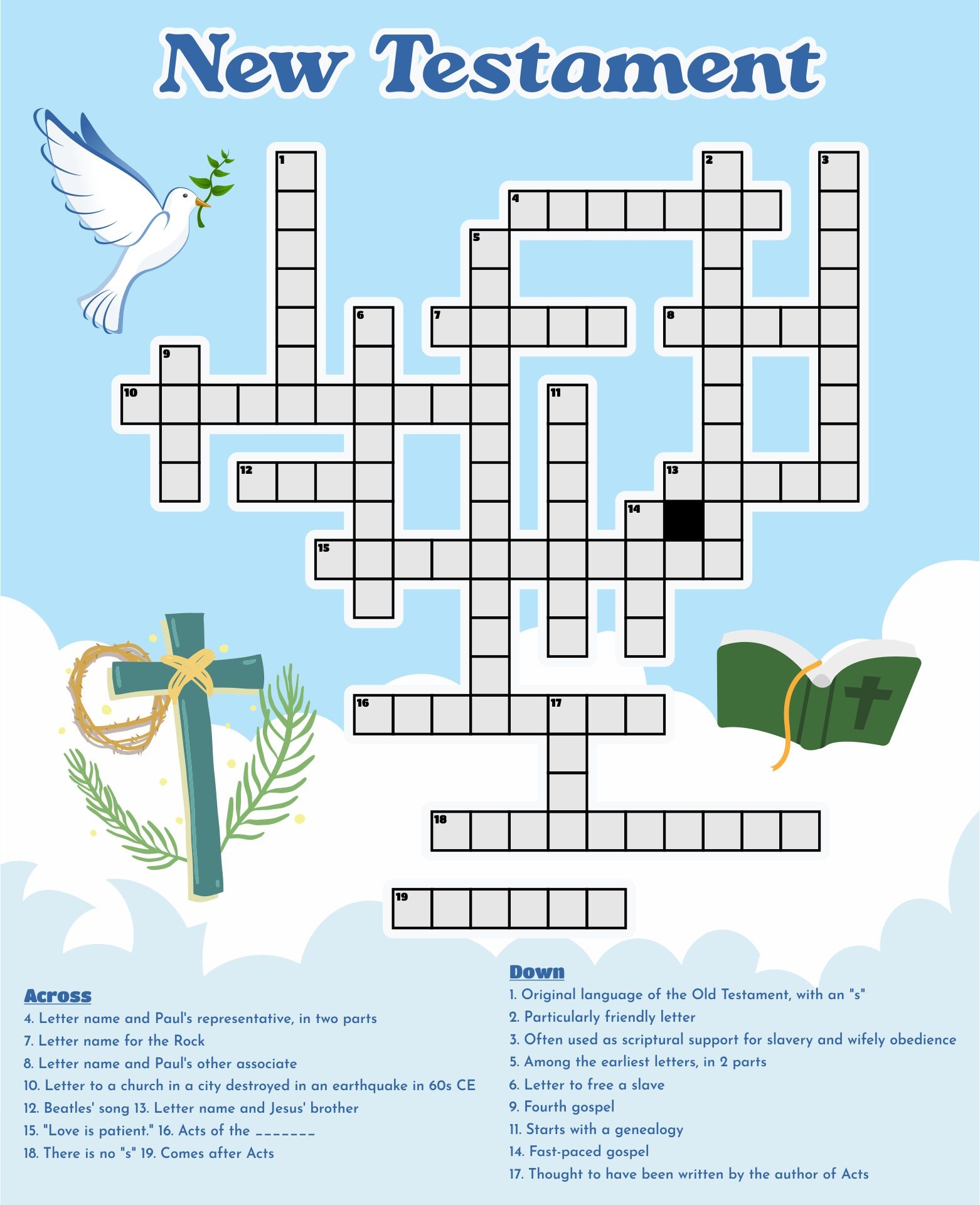 4 Best Free Printable Biblical Crossword Puzzles PDF For Free At Printablee 4 Best Free Printable Biblical Crossword Puzzles PDF For Free At Printablee
