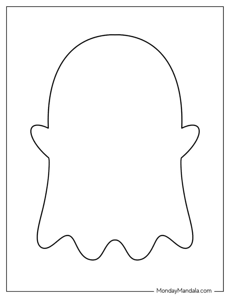 48 Ghost Templates Free PDF Printables Worksheets Library