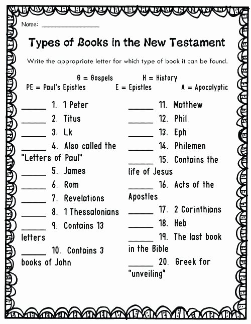 50 Books Of The Bible Worksheet Chessmuseum Template Library
