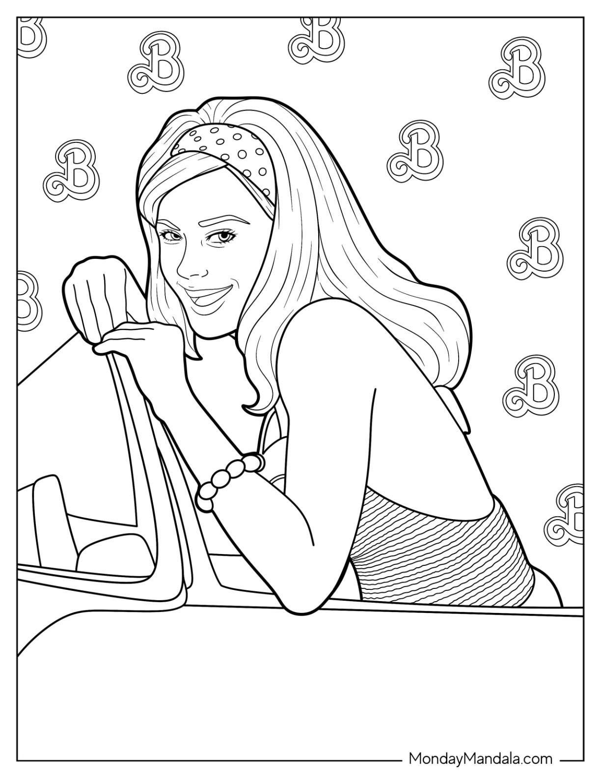 58 Barbie Coloring Pages Free PDF Printables 42 OFF