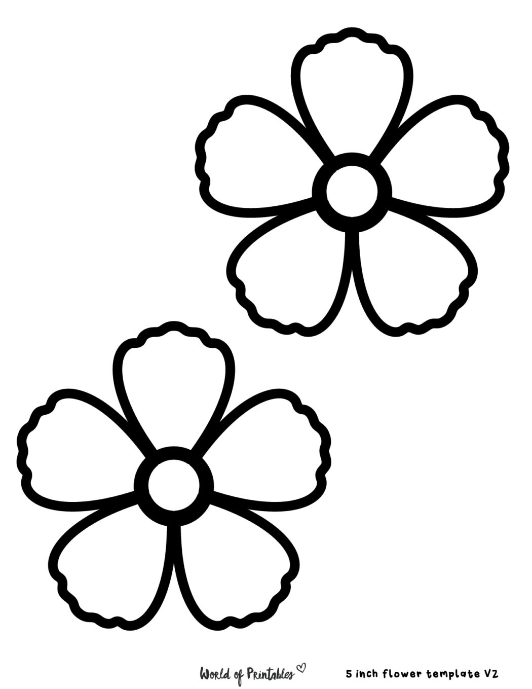 60 Best Free Flower Templates World Of Printables