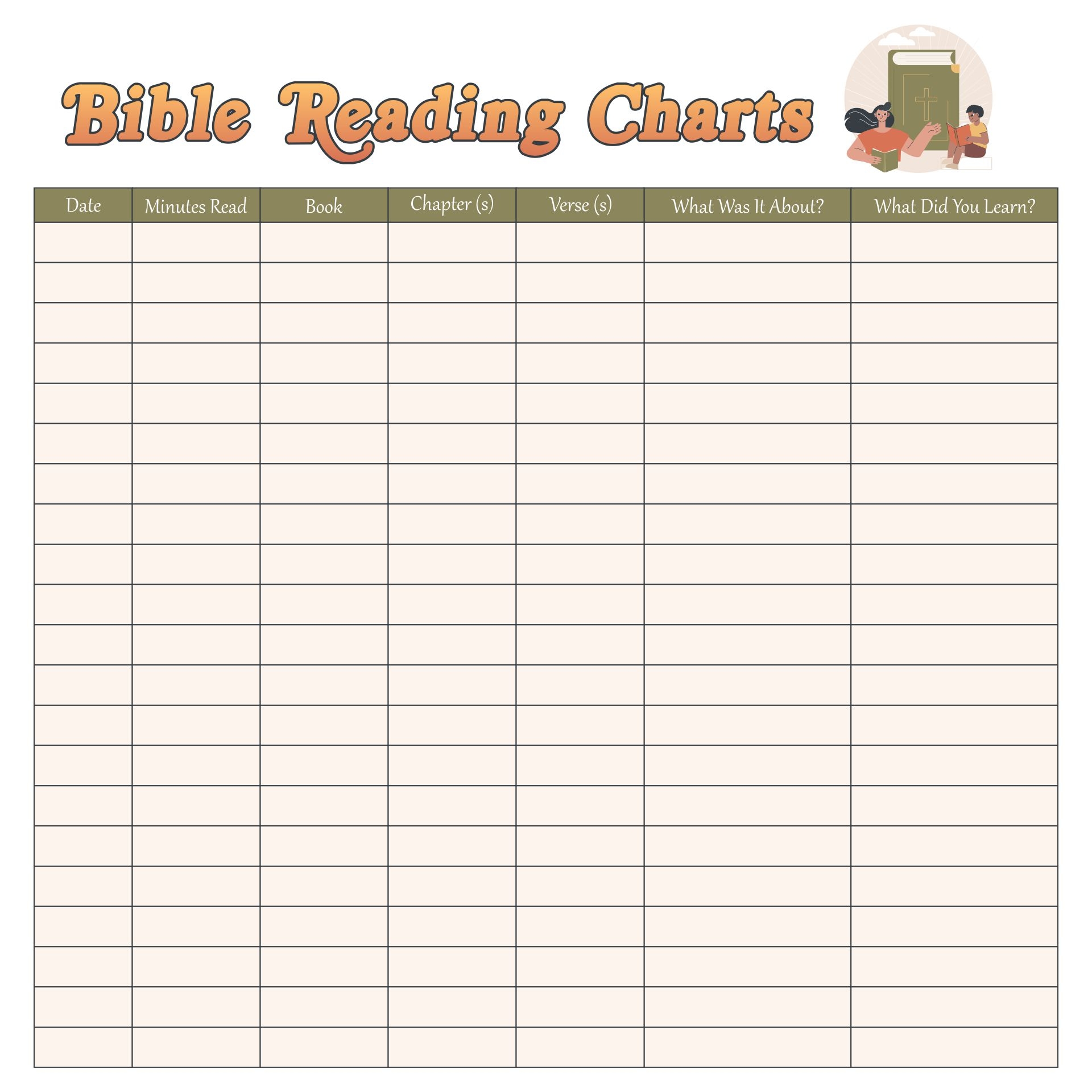 9 Best Images Of Printable Bible Charts Printable Bible Reading 