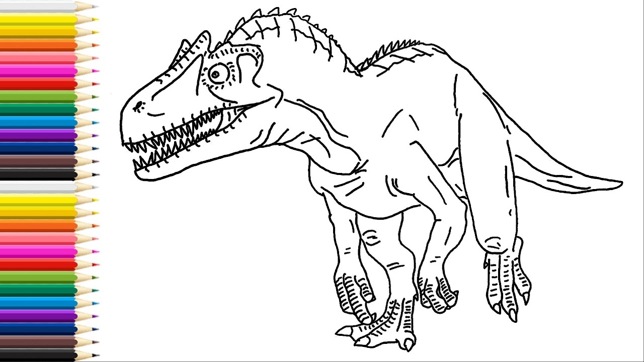 Allosaurus Coloring Pages Coloring Nation