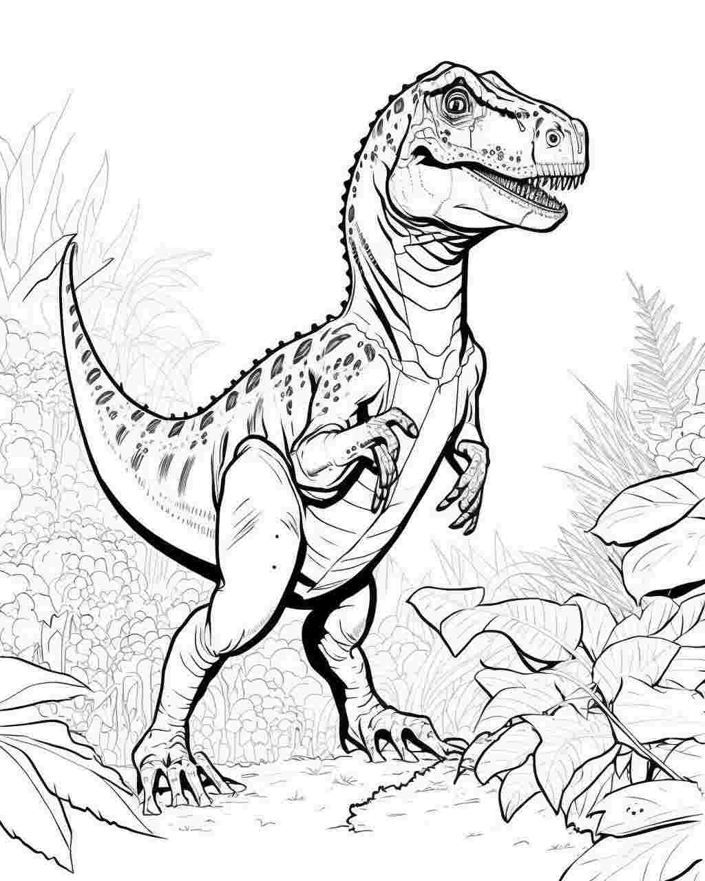 Allosaurus ColoringFunHouse