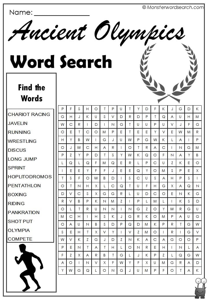 Ancient Olympics Word Search