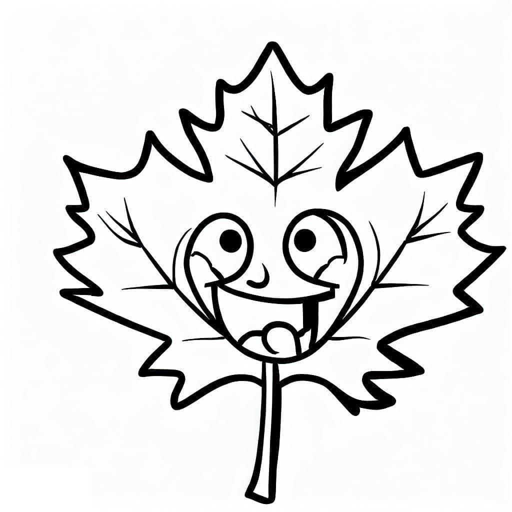 Animated Maple Leaf Coloring Page Download Print Or Color Online For 