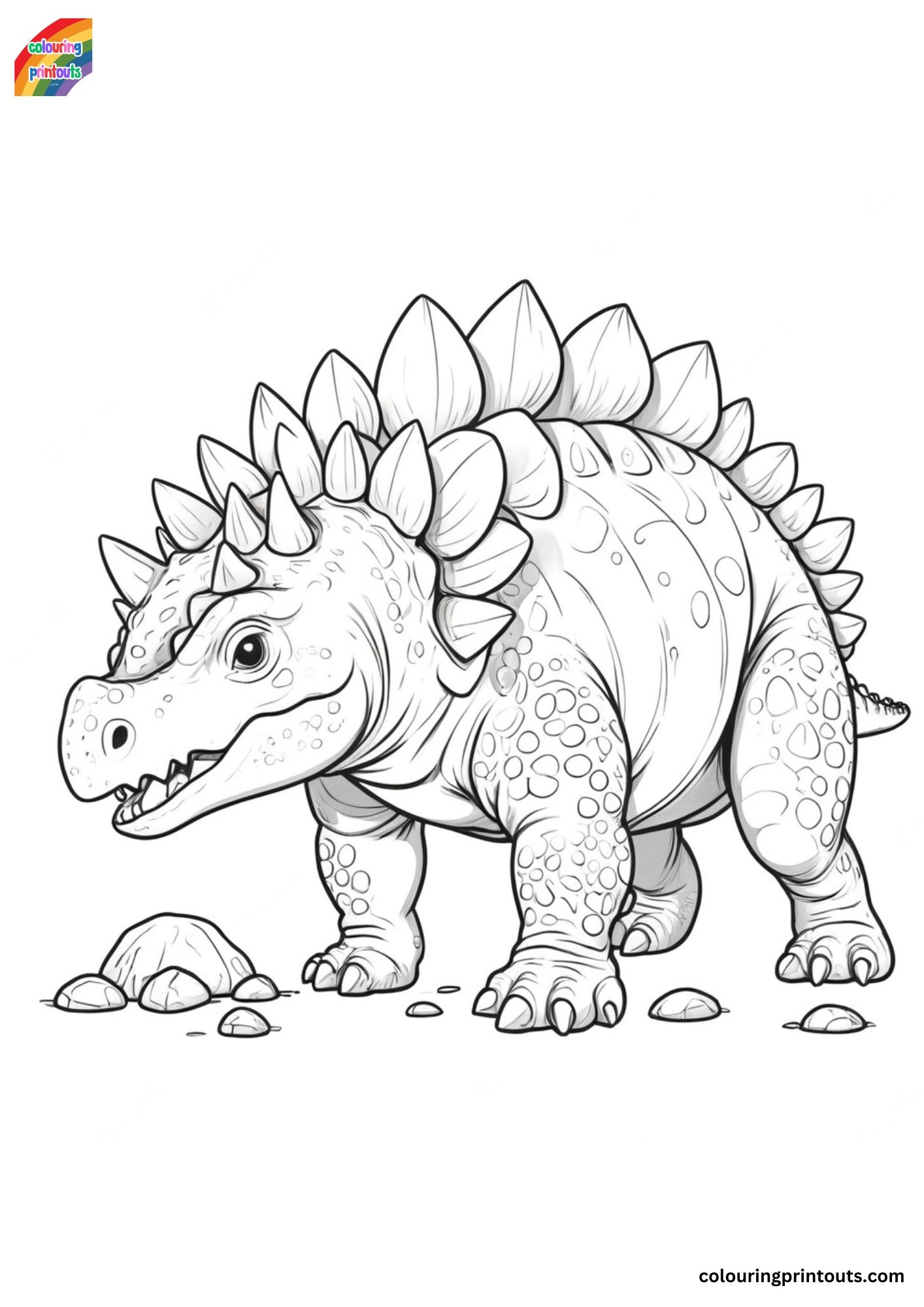 Ankylosaurus Dinosaur Coloring Pages
