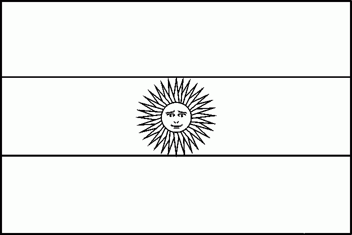 Argentina Flag Coloring Page Coloring Home