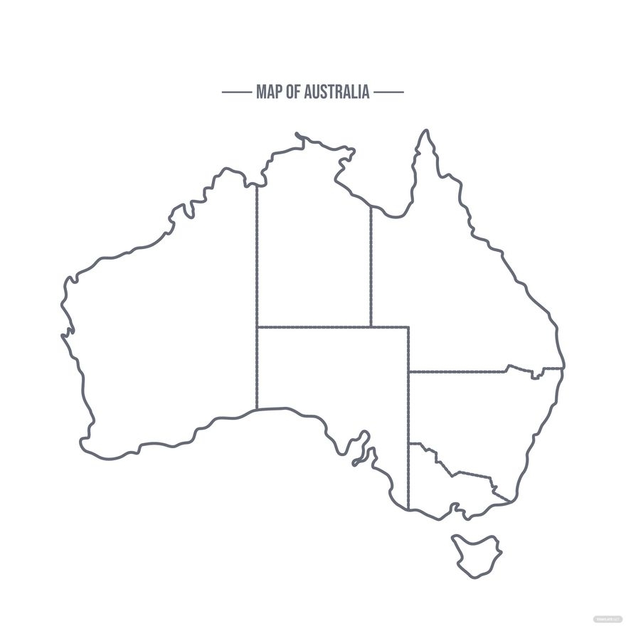 Australia Map Image Outline Infoupdate