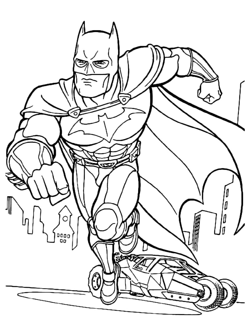 Batman Coloring Page Printable