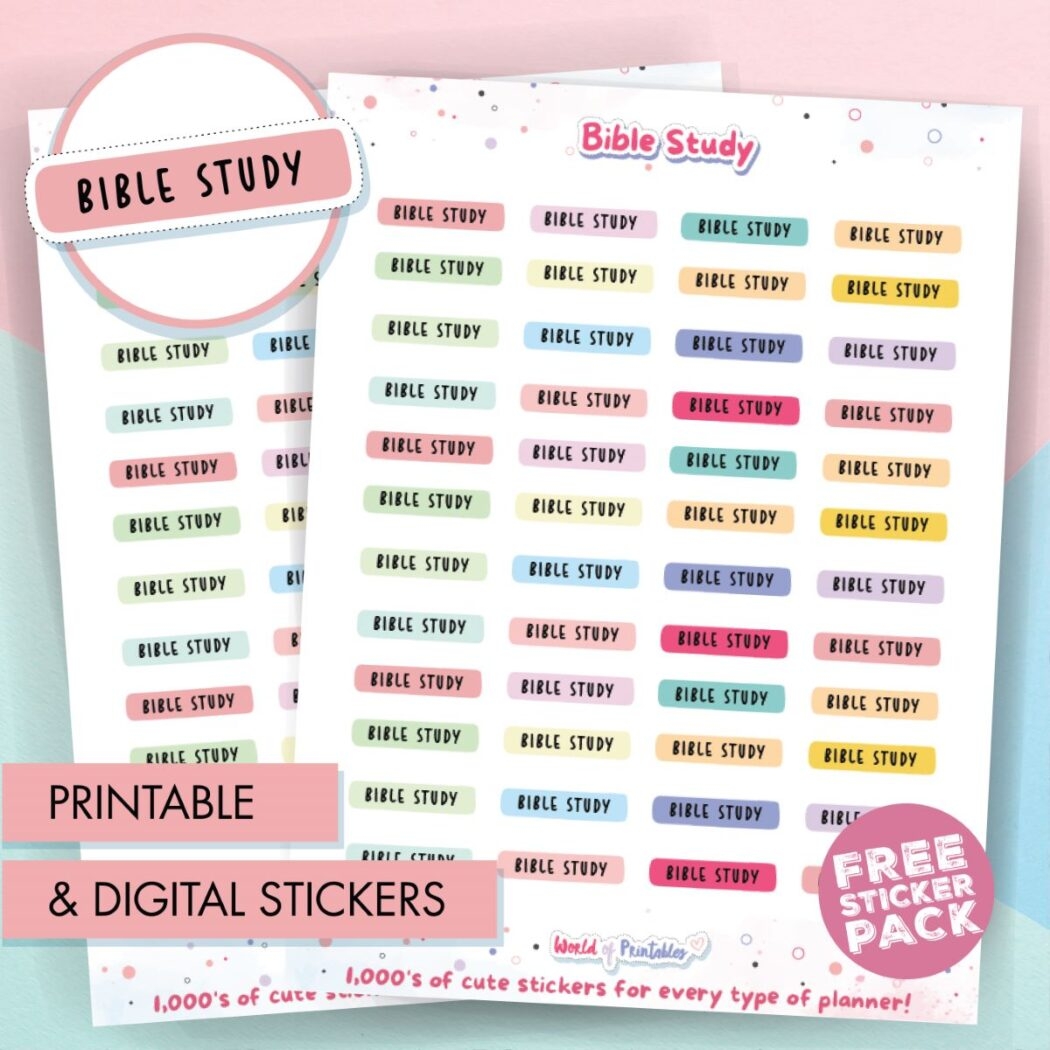 Bible Journaling Stickers Free Printable Digital Stickers World 