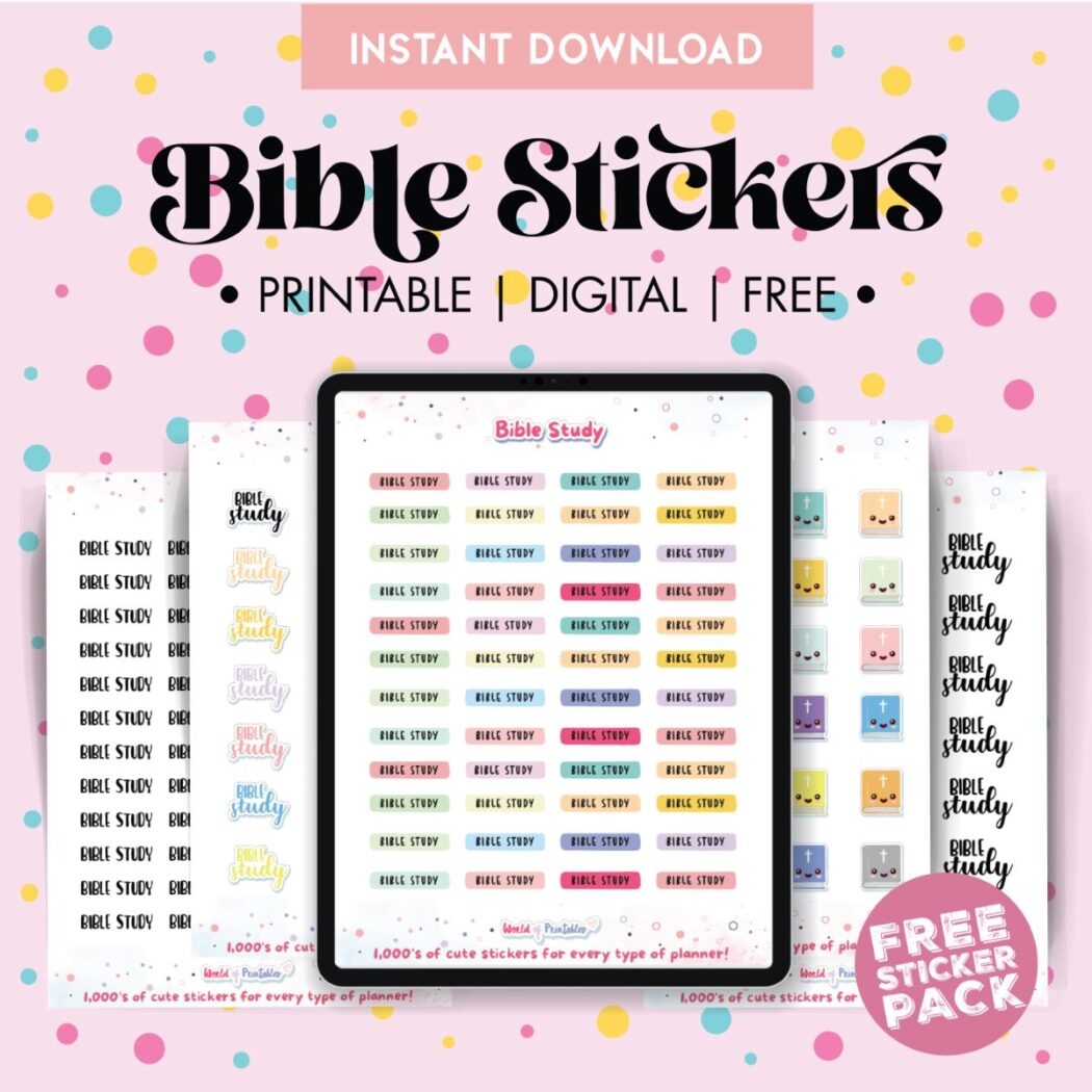 Bible Journaling Stickers Free Printable Digital Stickers World