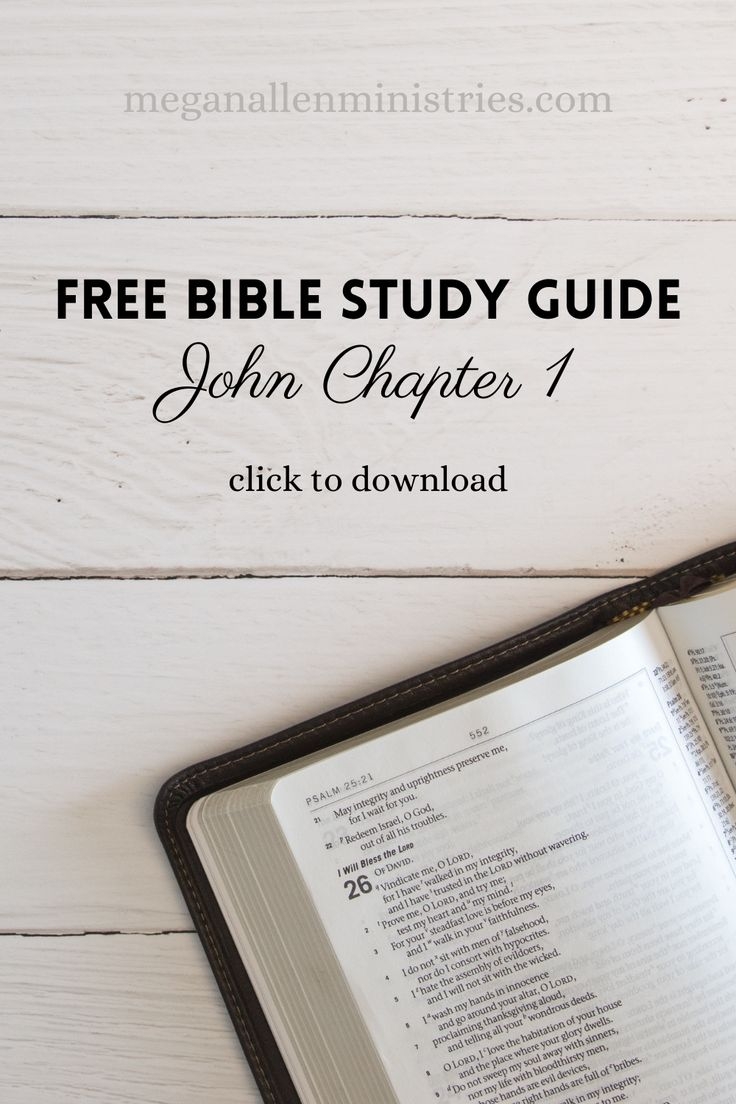 Bible Study Of John Chapter 1 Free Printable Study Guide Bible 