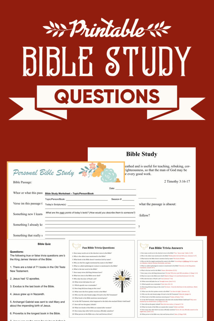 Free Printable Bible Study Lessons For Adults: Enhance Your Spiritual ...