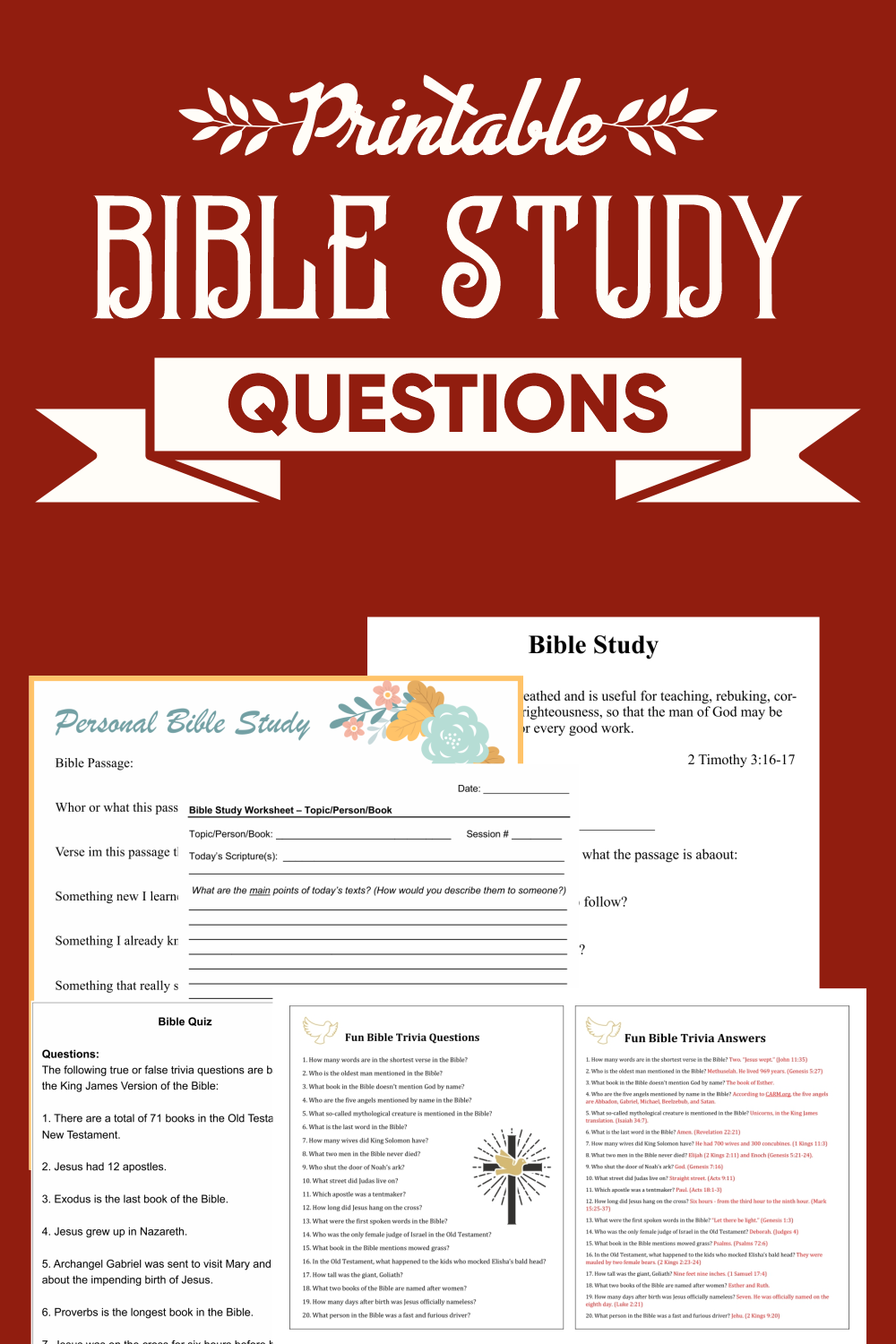 Bible Study Questions 10 Free PDF Printables Printablee Bible Study Questions 10 Free PDF Printables Printablee