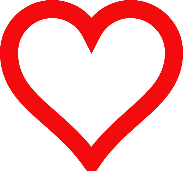 Big Heart Outline ClipArt Best