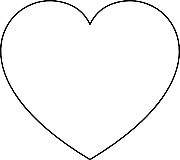 Big Heart Outline ClipArt Best