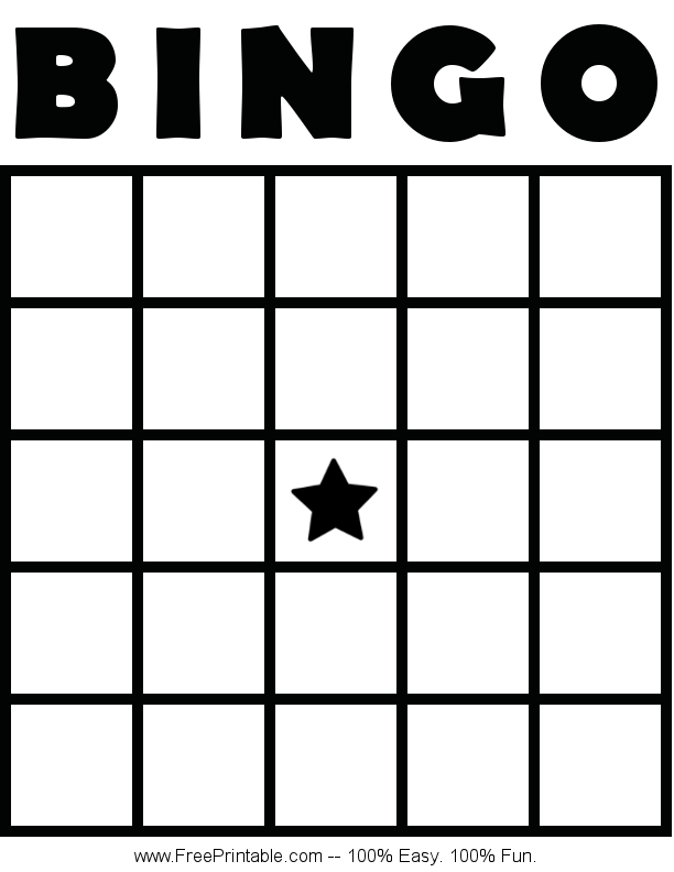 Bingo Board Blank Template All Are Here