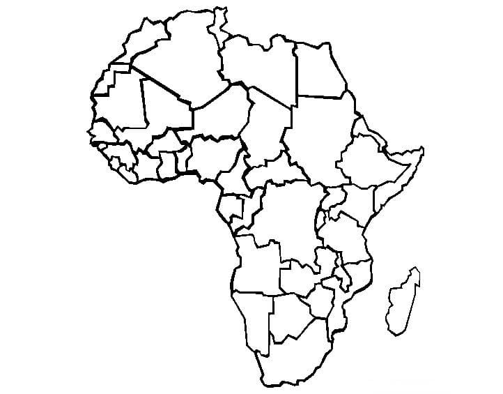 Blank Africa Map Coloring Page Download Print Or Color Online For Free