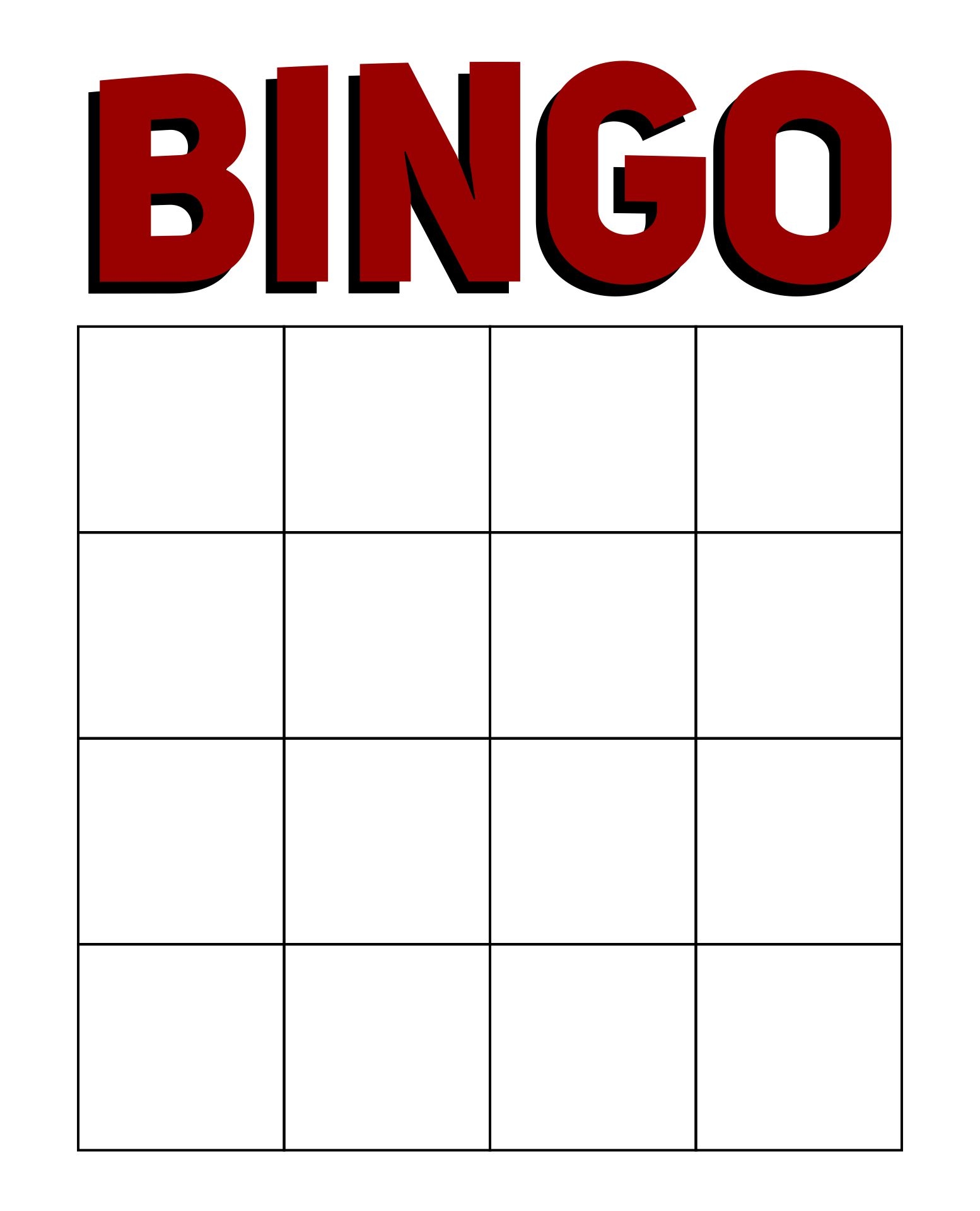 Blank Bingo Template Pdf KAESG BLOG