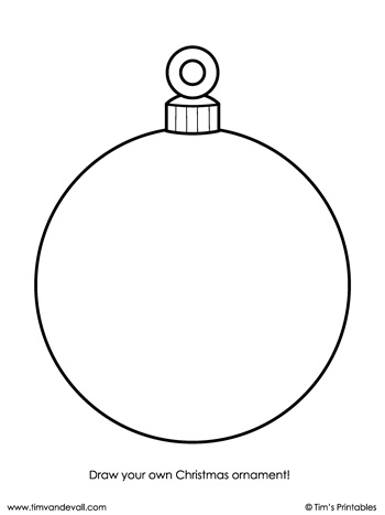 Blank Christmas Ornament Template Tim 39 s Printables