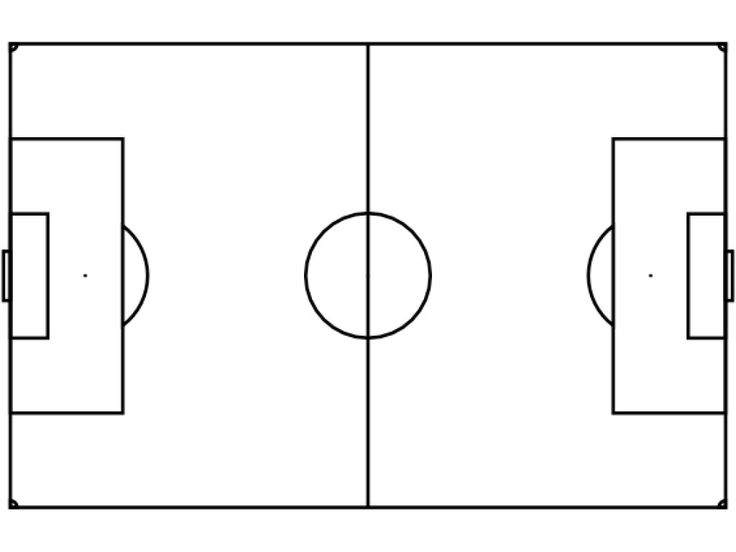 Blank Football Pitch Template Social Media Template