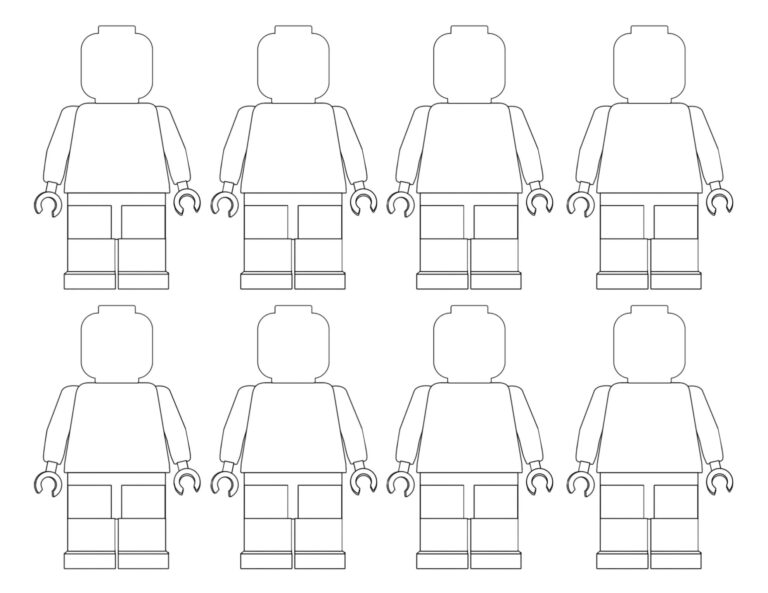 Blank Lego Minifigures Lego Man Coloring Page Use This Lego Minifigure