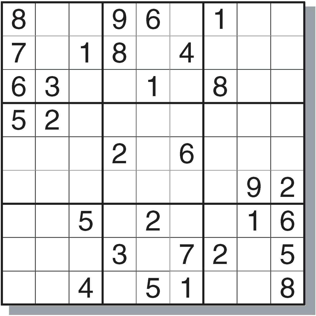 Blank Sudoku Printable Sheets