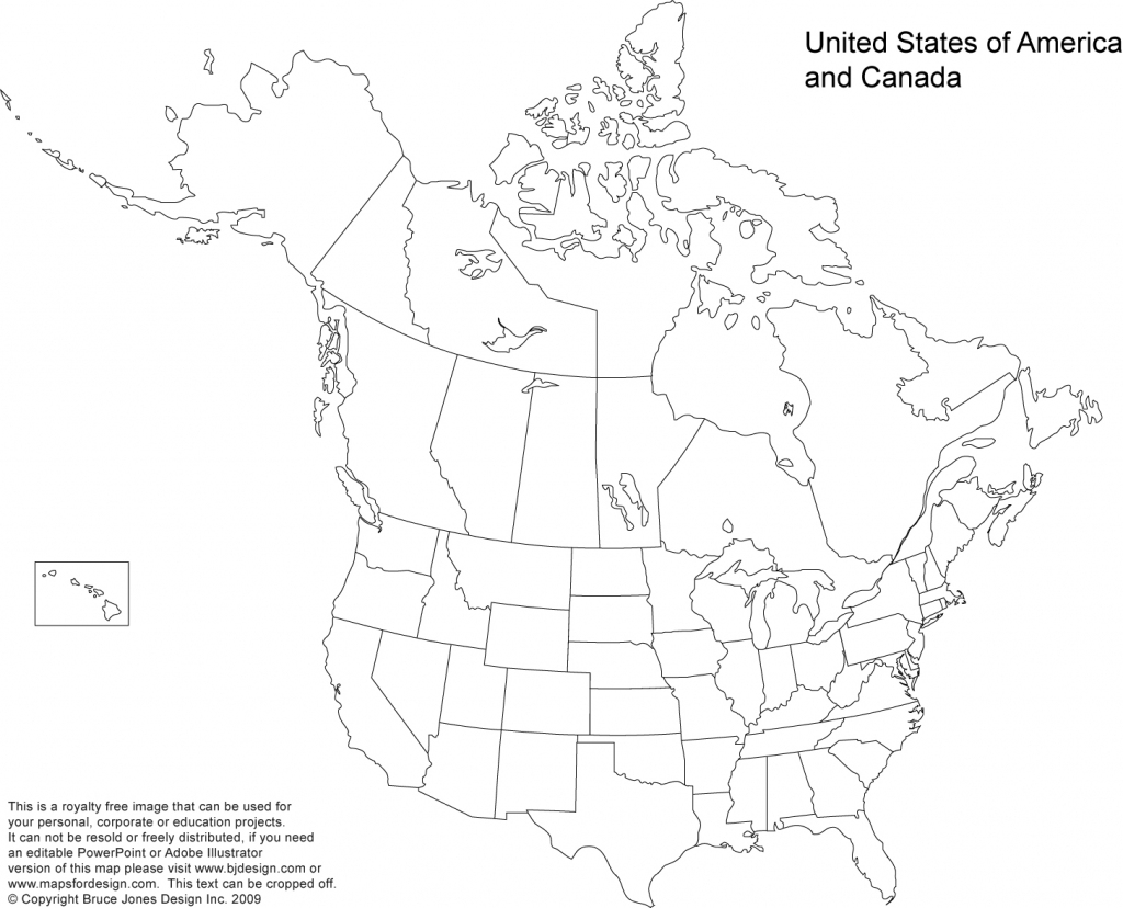 Blank United States Map Printable Valid Blank Us And Canada Map Blank