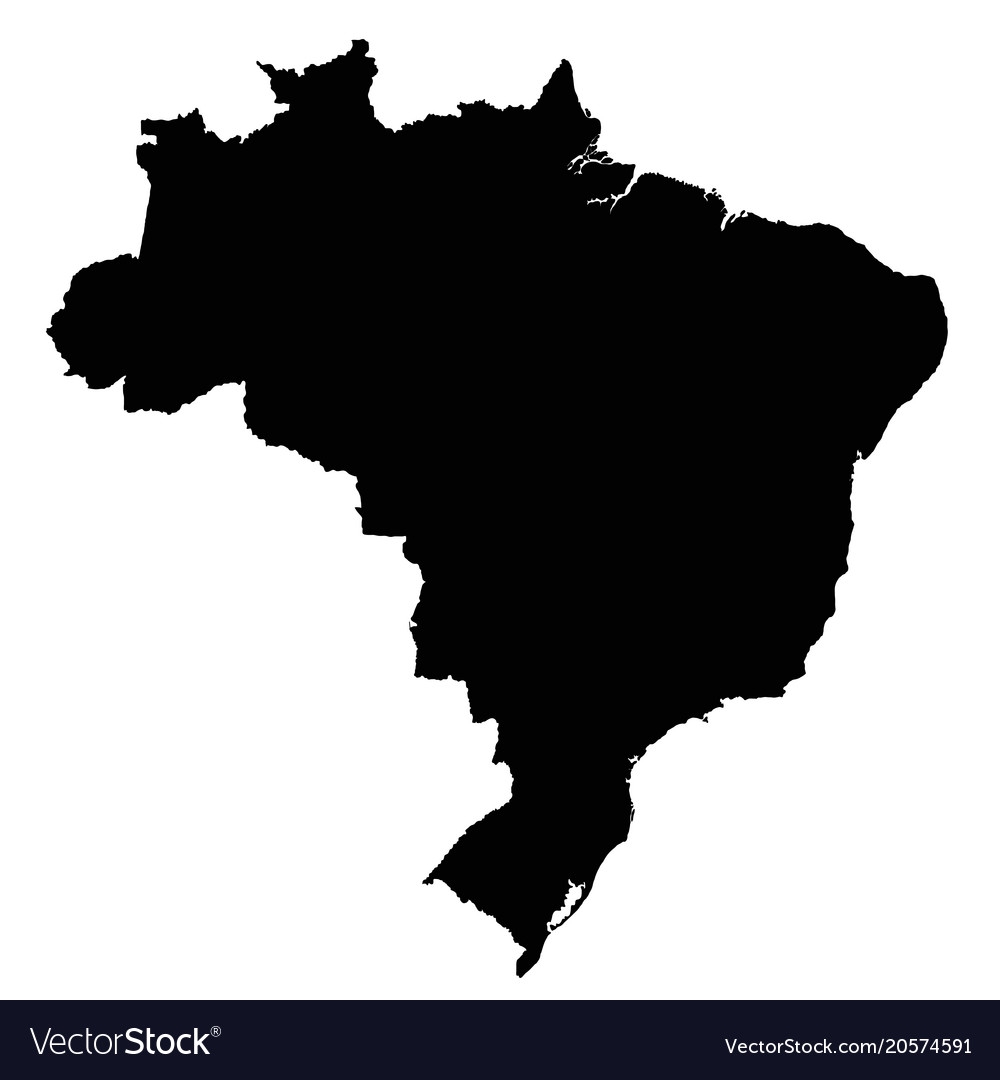 Brazil Outline Map Free Printable Map Map Outline Brazil Map Images