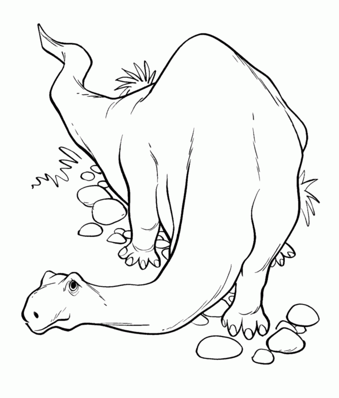 Brontosaurus Coloring Pages Coloring Home