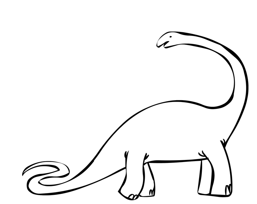 Brontosaurus Coloringpagebook
