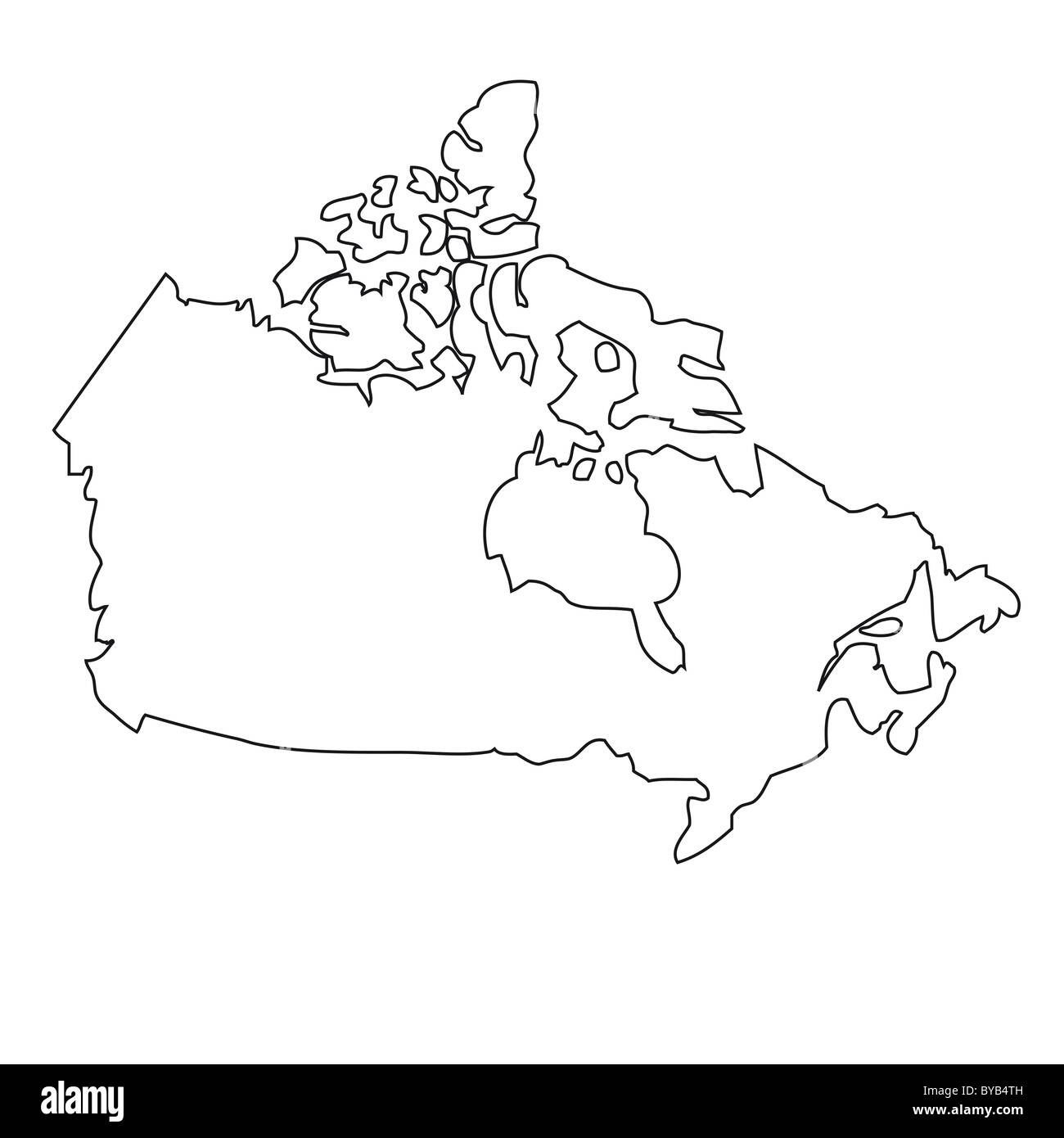 Canada Map Outline Printable