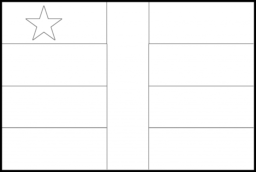Central African Republic Flag Colouring Page Flags Web