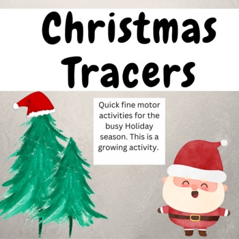 Christmas Tracing Pages By PlayingPreK TPT