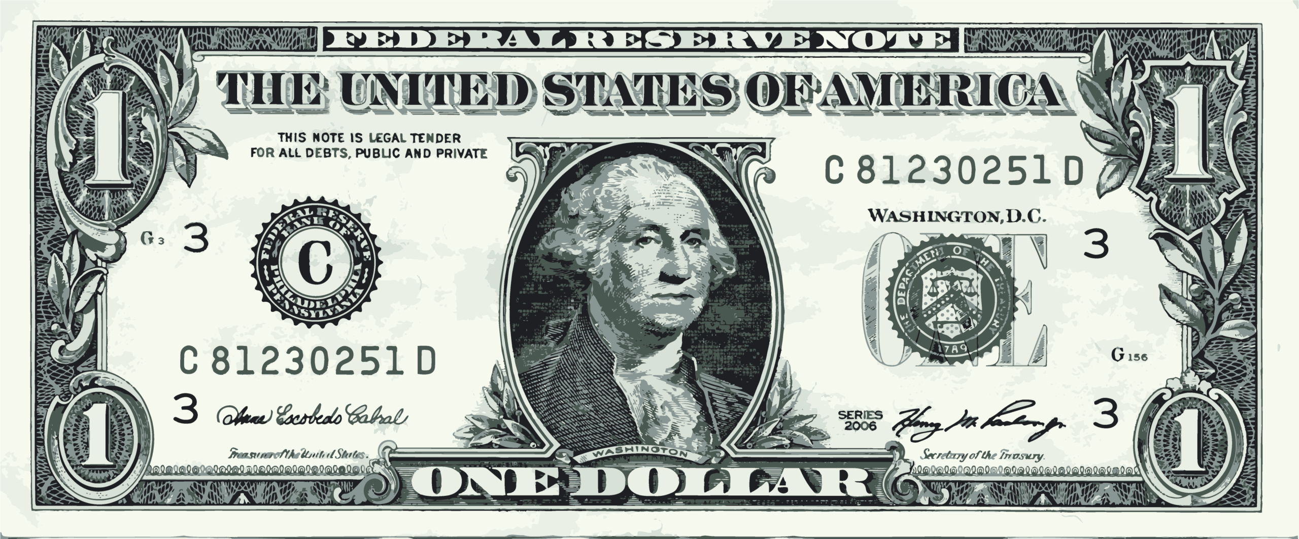 Collection Of One Dollar Bill PNG PlusPNG