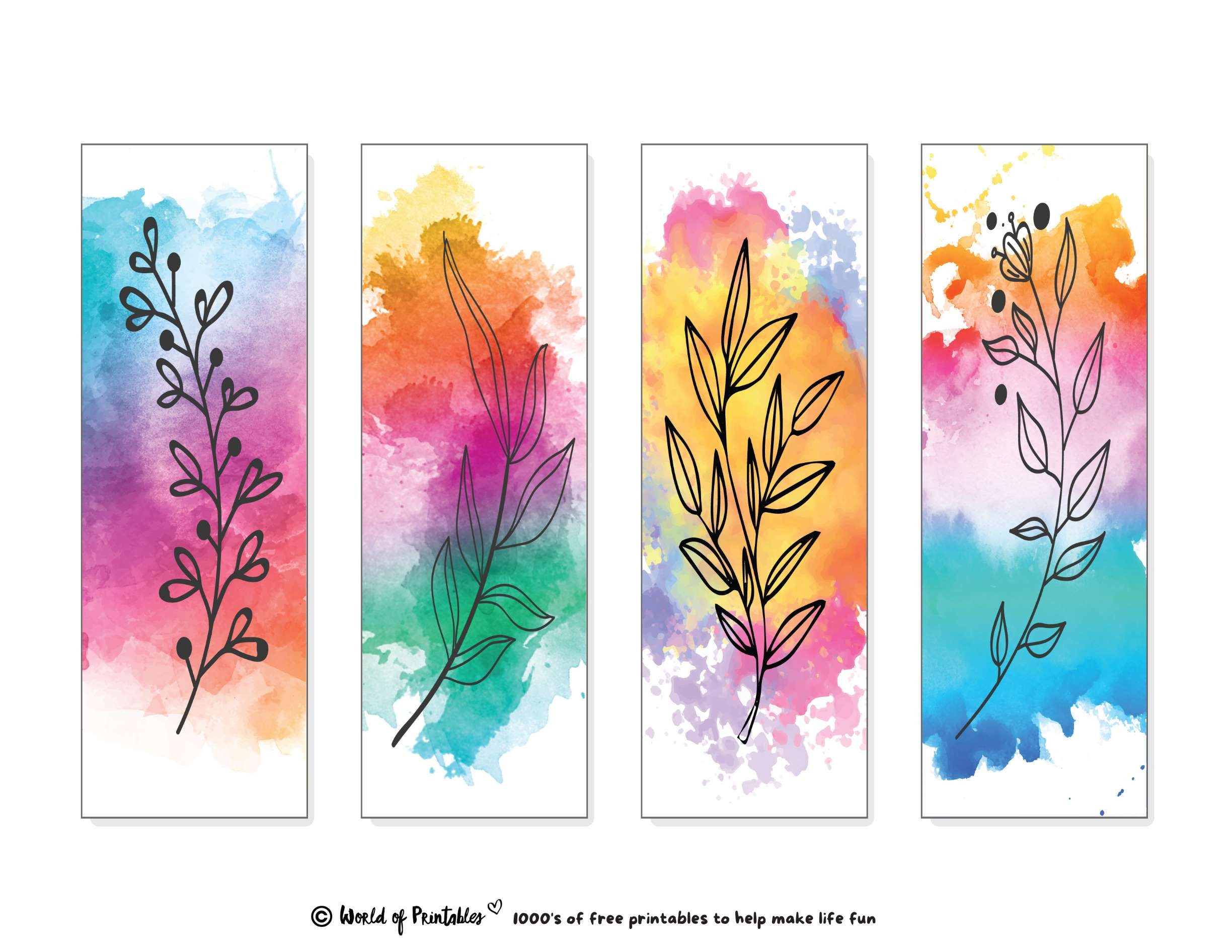 Colorful Bookmarks Free Printable Bookmarks Bookmarks Vrogue co
