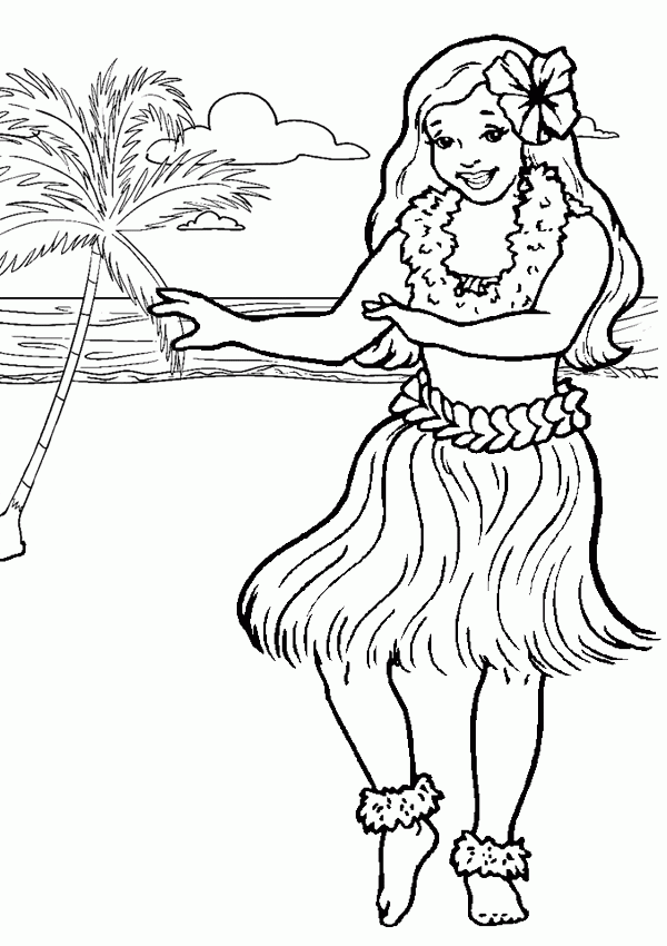 Coloring Pages About Hawaii Coloring Home