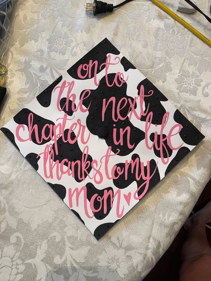 Cow Print Graduation Cap Grad Cap Teacher Graduation Cap College 