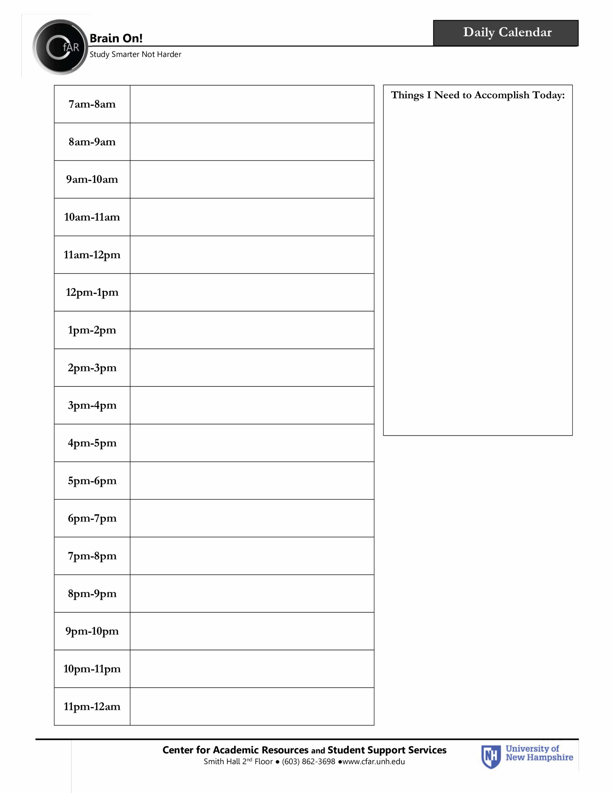 Daily Calendar Pages To Print Justin S Leitch