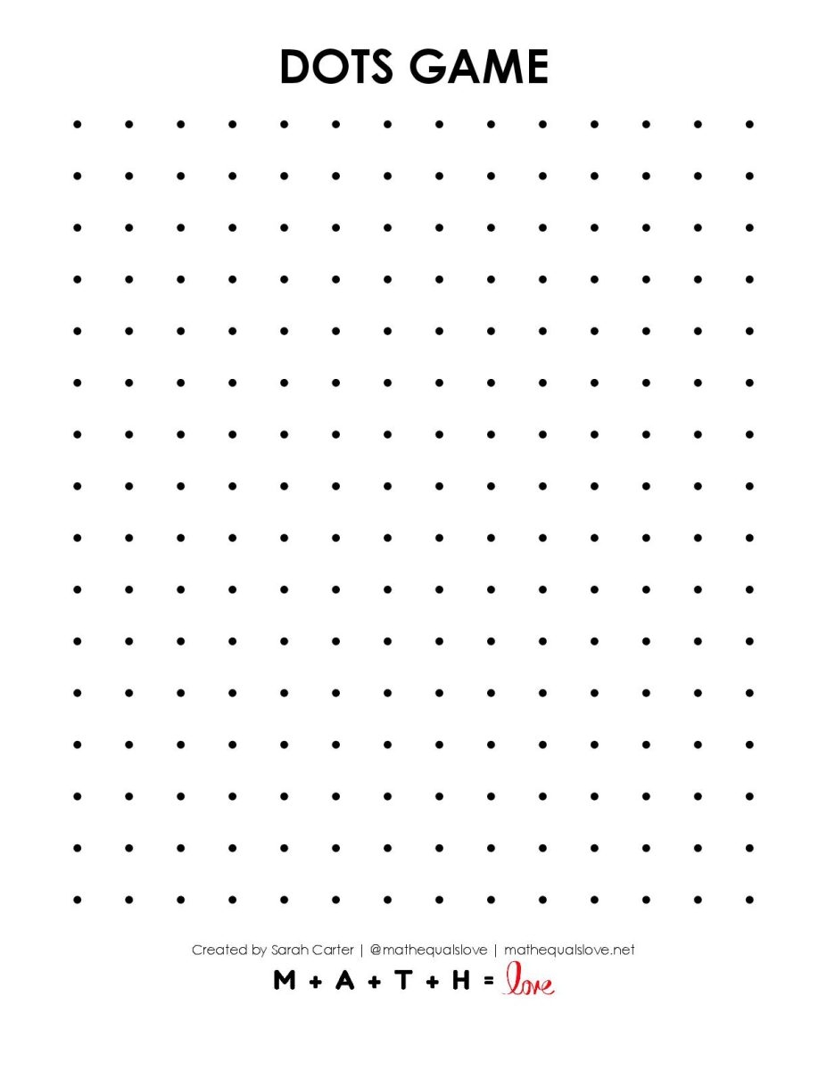 Dots Game Printable Collection Math Love