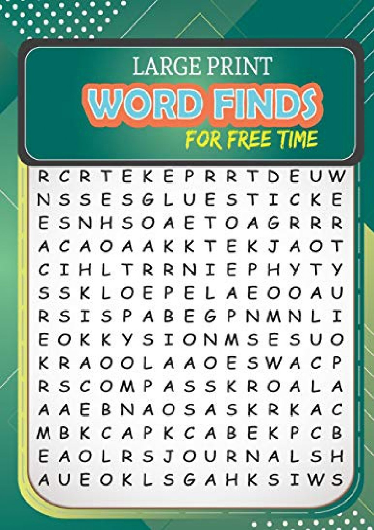 DOWNLOAD PDF Large Print Word Finds For Free Time Word Search