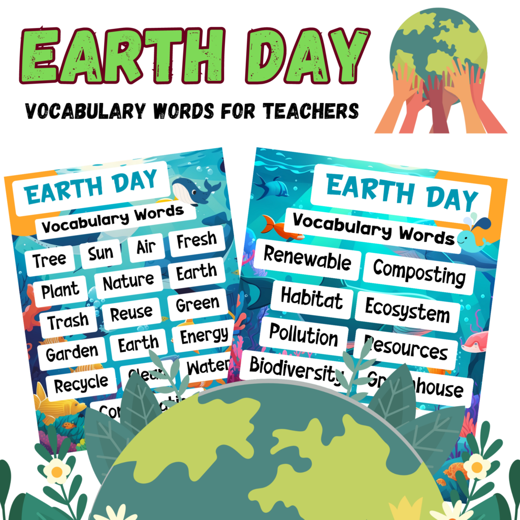 Earth Day Vocabulary Words For Teachers Made By Teachers