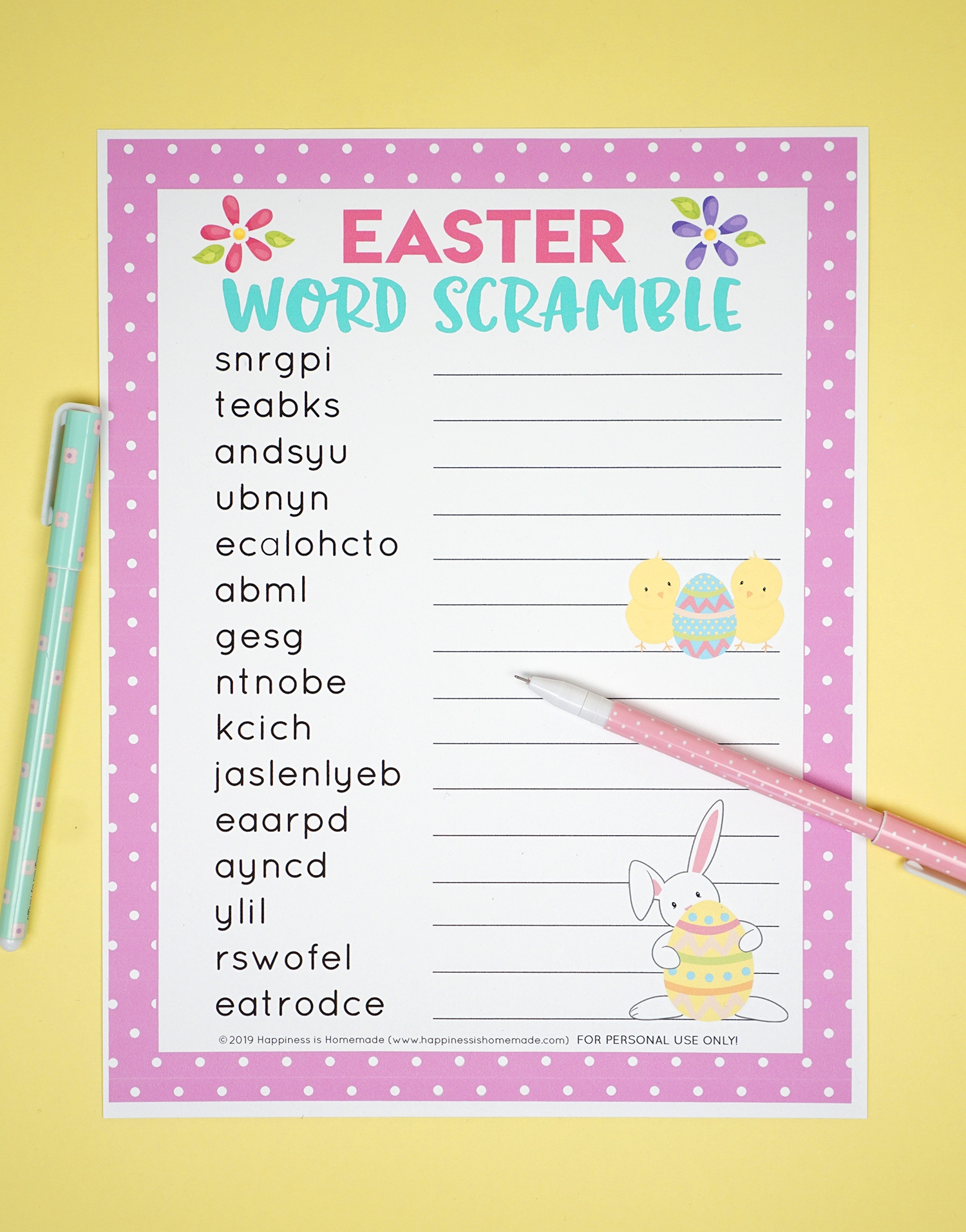 Easter Word Scramble Printable Happiness Is Homemade Easter Word Scramble Printable Happiness Is Homemade